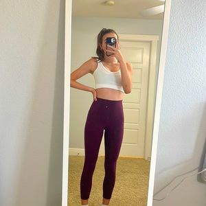 23” Maroon Align leggings